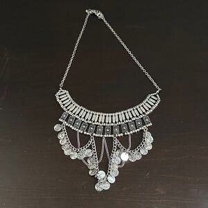 Elegant Silver Statement Necklace